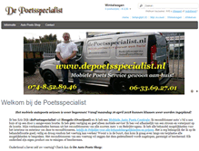Tablet Screenshot of depoetsspecialist.nl